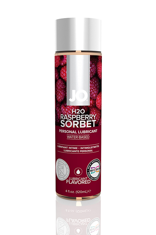Вкусовой лубрикант Малиновый сорбет / JO Flavored Raspberry Sorbet 4oz - 120 мл. фото