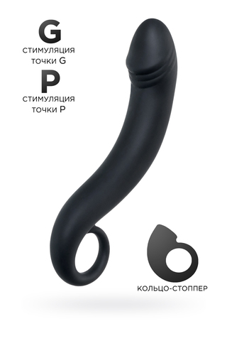 Анальный стимулятор POPO Pleasure by TOY Dorado, водонепроницаемый, силикон, черный, 18 см, Ø 3,5 см