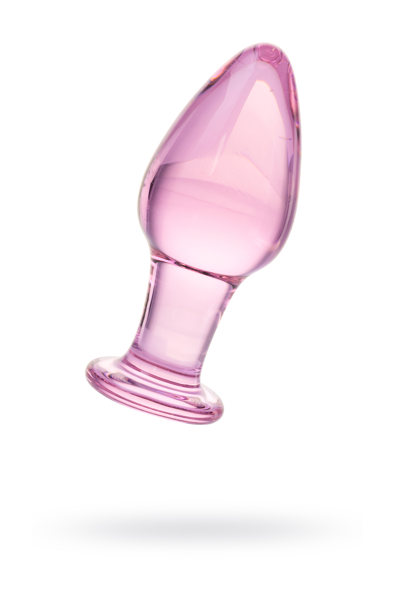 Анальная втулка Sexus Glass, стекло, розовая, 10 см, Ø 4 см фото