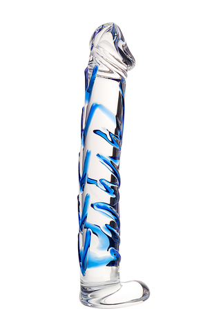Нереалистичный фаллоимитатор Sexus Glass, стекло, прозрачный, 17 см