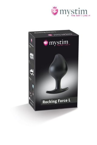 Анальная пробка с электростимуляцией Mystim e-stim butt plug Rocking Force L
