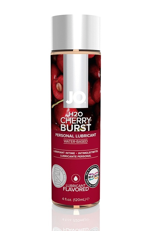 Вкусовой лубрикант Вишня / JO Flavored Cherry Burst 4 oz - 120 мл. фото