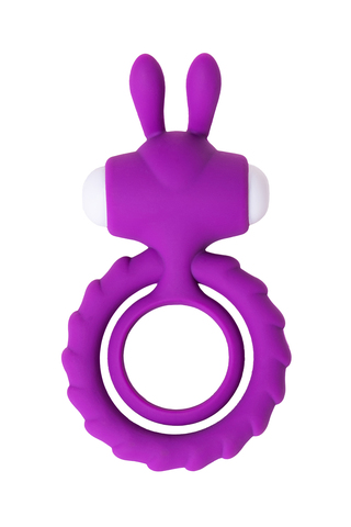 Эрекционное кольцо на пенис JOS GOOD BUNNY, силикон, фиолетовый, 9 см