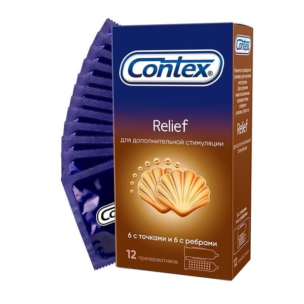 Презерватив Contex №12 Relief микс фото