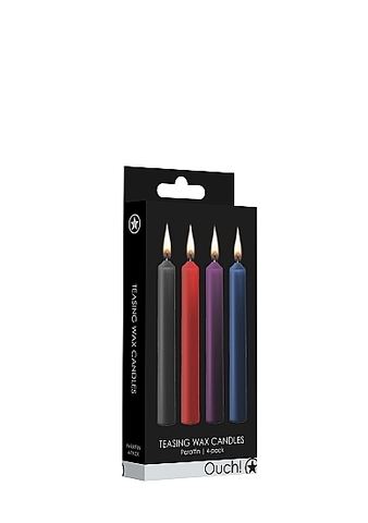 Набор разноцветных восковых BDSM-свечей Teasing Wax Candle