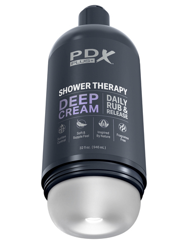 Мастурбатор Shower Therapy, Deep Cream - Frosted