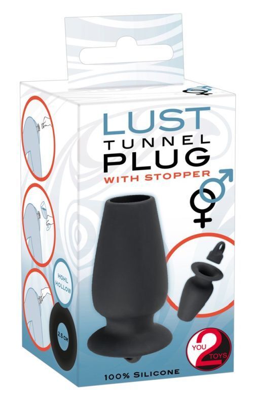 Пробка-туннель с ограничителем Lust Tunnel Plug with Stopper фото