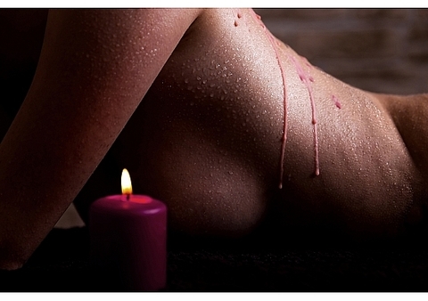 Восковая BDSM-свеча  Wax Play с ароматом розы