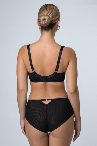 Высокие кружевные трусики-слип Aira. Ластовица хлопковая.