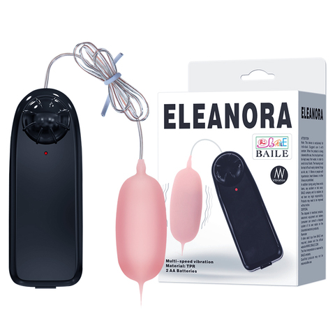 Baile Eleanora Нежно-розовое виброяйцо с пультом