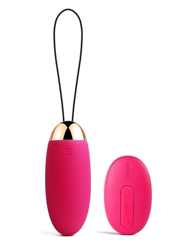 Виброяйцо Elva Plum Red с пультом управления