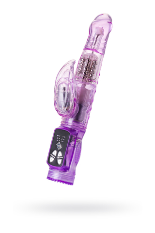 Вибратор с клиторальным стимулятором TOYFA A-Toys  High-Tech fantasy , TPE, Фиолетовый, 22 см