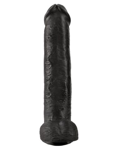 Фаллоимитатор-гигант черный King Cock 15 Cock with Balls