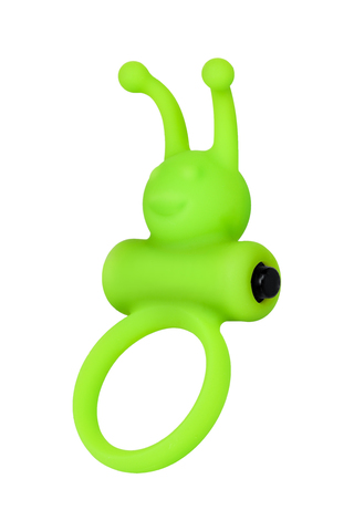 Эрекционное кольцо на пенис A-Toys by TOYFA Flik, силикон, зеленый, 9,1 см, Ø 3,1 см