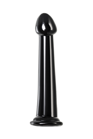Нереалистичный фаллоимитатор Jelly Dildo M Toyfa Basic, TPE, черный, 18 см