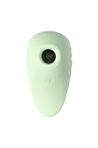 Вакуум-волновой бесконтактный стимулятор клитора Satisfyer Pearl Diver, силикон, зеленый, 5 см