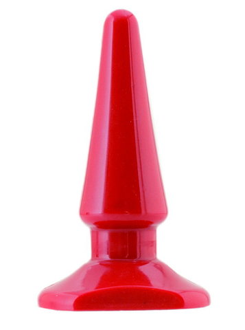 Анальная втулка Black & Red by TOYFA, водонепроницаемая, ПВХ, красная, 10 см, Ø 3 см