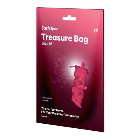 Мешочек для хранения вибромассажера Treasure Bag M (pink)