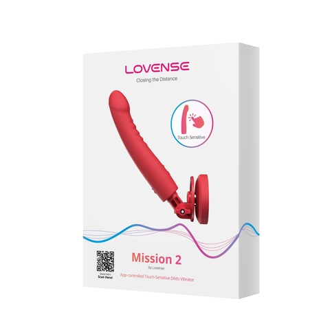 Вибратор LOVENSE Mission 2 с креплением, красный