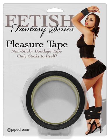Fetish Fantasy Series самоклеящаяся лента для связывания Pleasure Tape (черная)