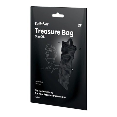 Мешочек для хранения вибромассажера Treasure Bag XL (black)