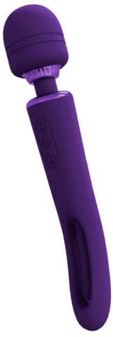 Двусторонний WAND Kiku с инновационным стимулятором зоны G(фиолетовый)
