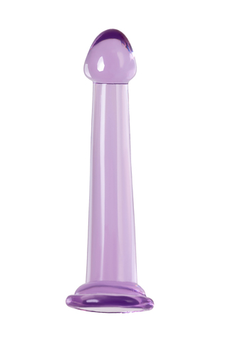 Нереалистичный фаллоимитатор TOYFA Basic Jelly Dildo M, TPE, фиолетовый, 18 см