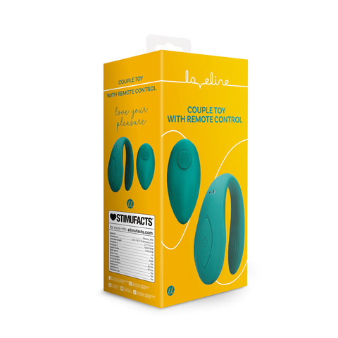Парный вибромассажер Couple Toy with Remote Control с пультом управления (бирюзовый)