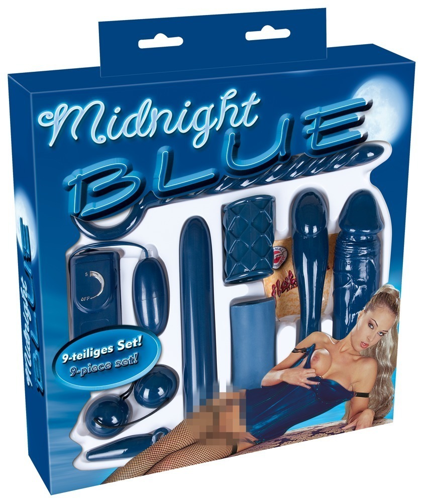 Набор секс-игрушек бирюзового цвета 9 предметов Midnight Blue Set by You2Toys фото