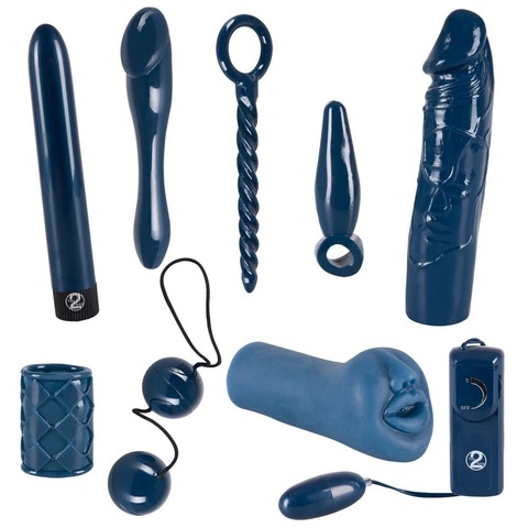 Набор секс-игрушек бирюзового цвета 9 предметов Midnight Blue Set by You2Toys