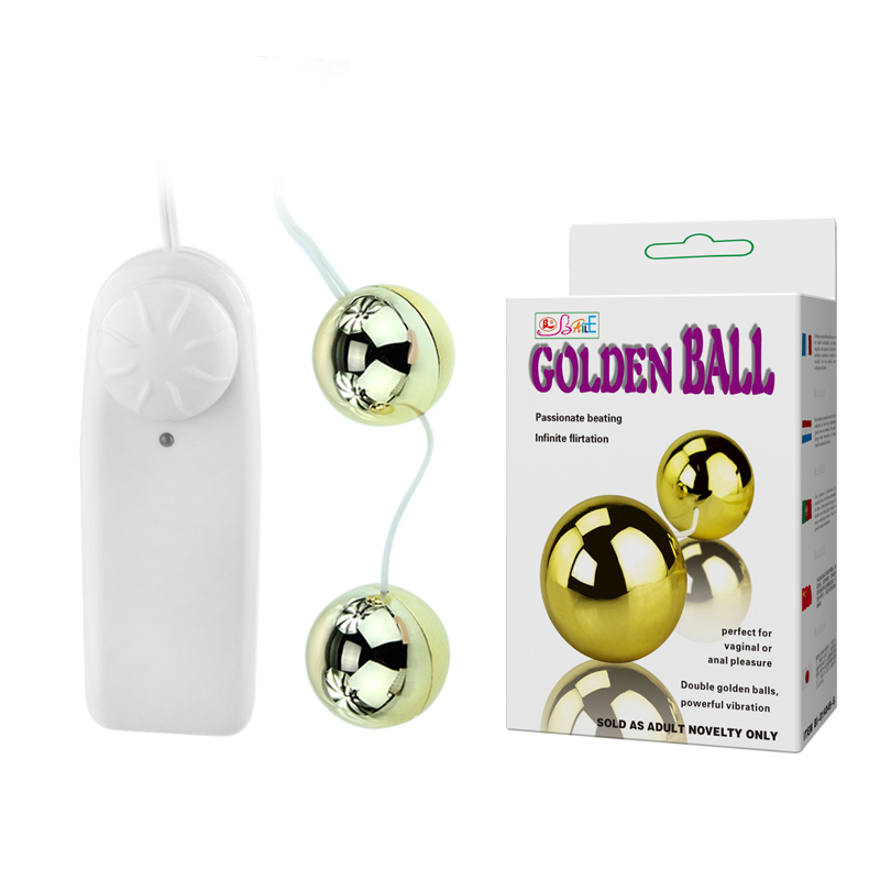 Шарики вагинальные Golden Ball с вибрацией и пультом управления фото