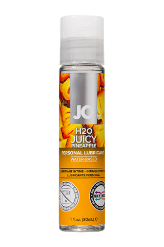 Съедобный лубрикант со вкусом ананаса JO H2O Juicy Pineapple, 30 мл