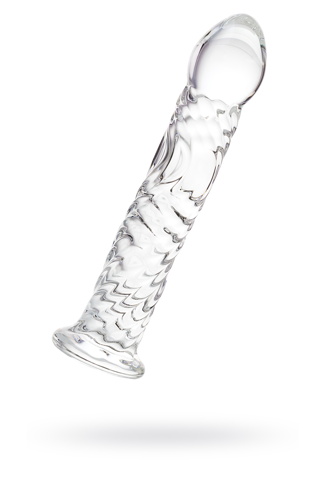 Нереалистичный фаллоимитатор Sexus Glass, стекло, прозрачный, 16,5 см фото