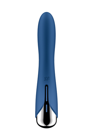Вибратор для точки G  с ротацией Satisfyer Spinning Vibe 1, силикон, синий, 17,8 см