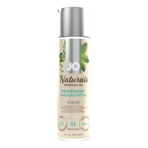 Массажное масло JO - Peppermint & Eucalyptus/Мята и эвкалипт 120 mL