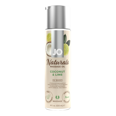 Массажное масло JO  - Coconut & Lime/Кокос и лайм  120 mL