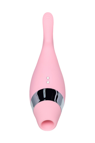 Многофункциональный стимулятор эрогенных зон Flovetta by Toyfa DAHLIA, силикон, розовый, 14 см