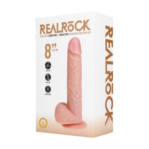 Фаллоимитатор с функцией вибрации и пенетрации - 8 / 20,5 cm - Flesh