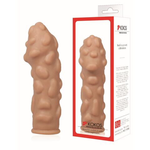 Насадка на фаллос с крупными бугорками размер M, EXTREME Sleeves ES.011