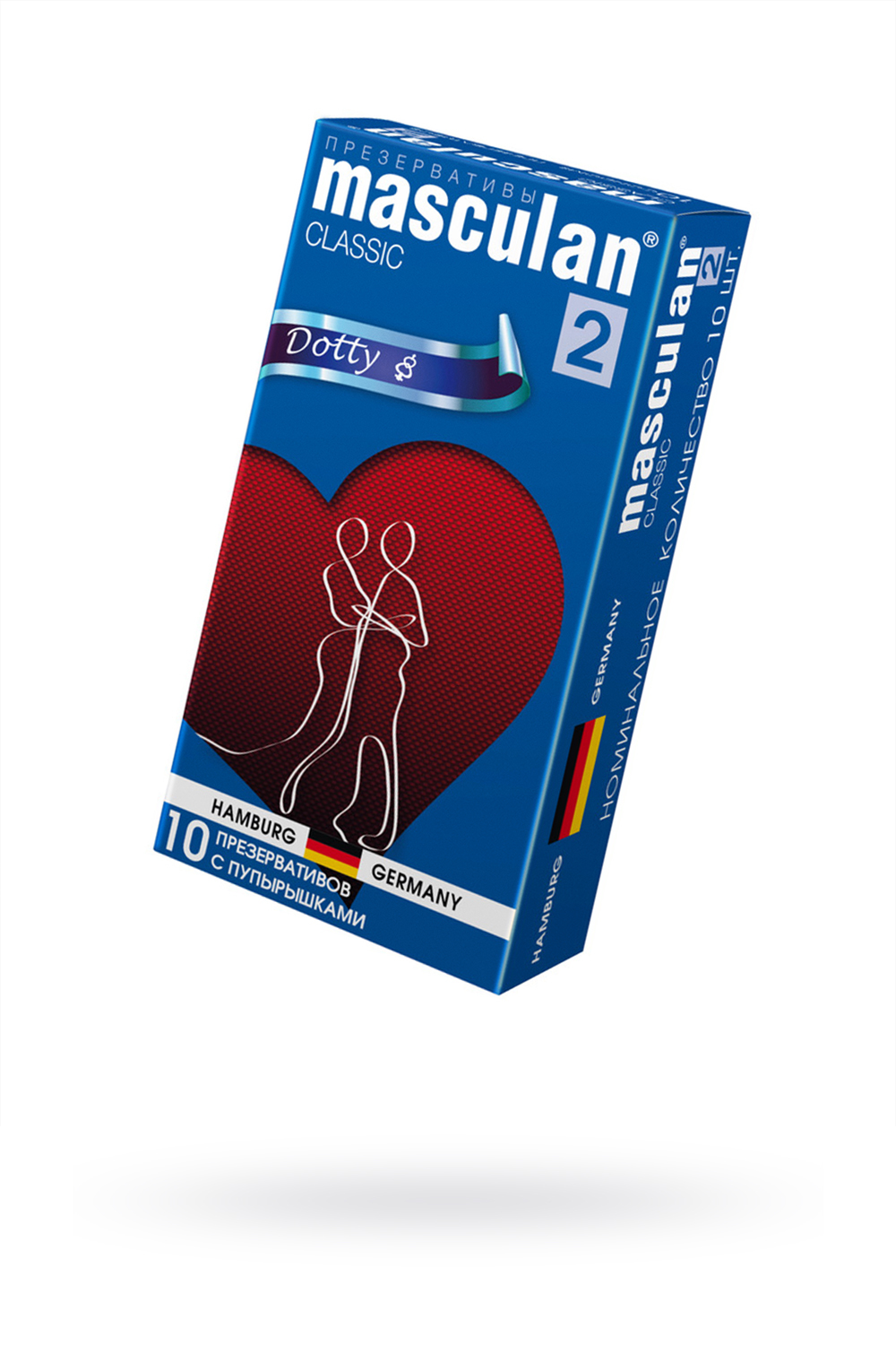 Презервативы Masculan Classic 2,  10 шт.  С пупырышками (Dotty)  ШТ фото