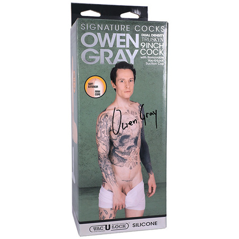Фаллоимитатор с мошонкой на съемной присоске слепок порно-звезды Owen Gray Signature Cocks - 7 TRUSKYN™ Cock with Removable Vac-U-Lock™ Suction Cup