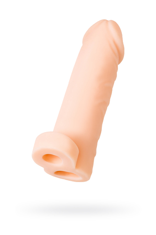 Насадка XLover by TOYFA Increase+ для увеличения размера, с кольцом, TPR, телесный 16 см