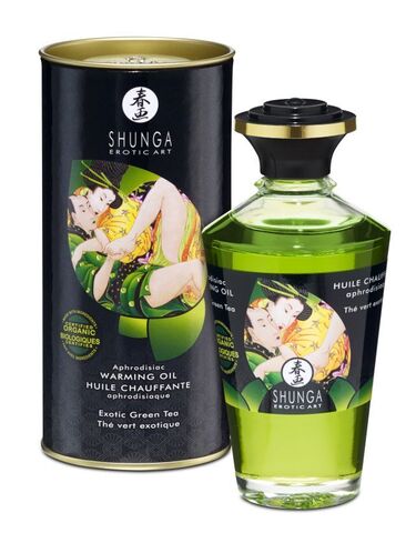 Интимное массажное масло Экзотический зеленый чай 100 мл
