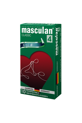 Презервативы Masculan Classic 4,  10шт.  Увеличенного размера (XXL) ШТ