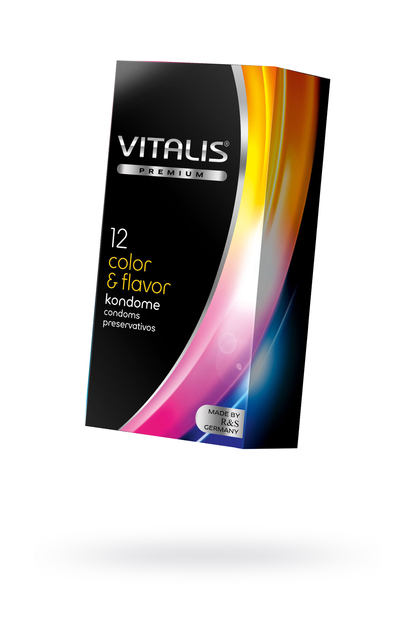 Презервативы VITALIS PREMIUM №12 color and flavor - цветные/ароматизированные (ширина 53mm) фото