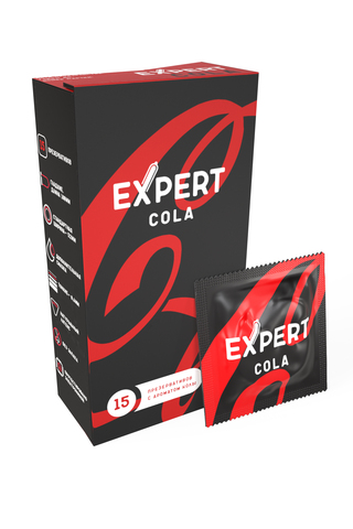 Презервативы EXPERT Cola, аромат Колы, 15 шт