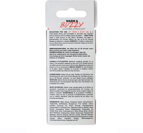 Крем для женщин на водной основе / JO BUZZY CLITORAL WARMING - 10мл.