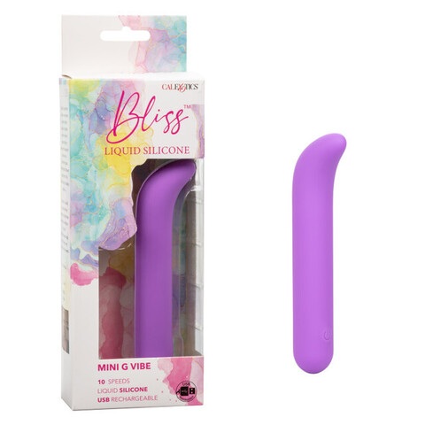 Вибромассажер для стимуляции зоны G Bliss Liquid Silicone Mini G Vibe