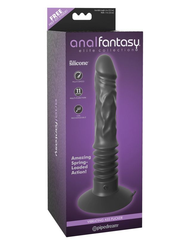 Анальный вибростимулятор с естественными фрикциями Vibrating Ass Fucker Anal Fantasy Elite Collection фото