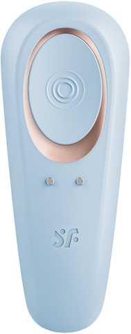 Вибромассажер для пар Satisfyer Double Classic (голубой)